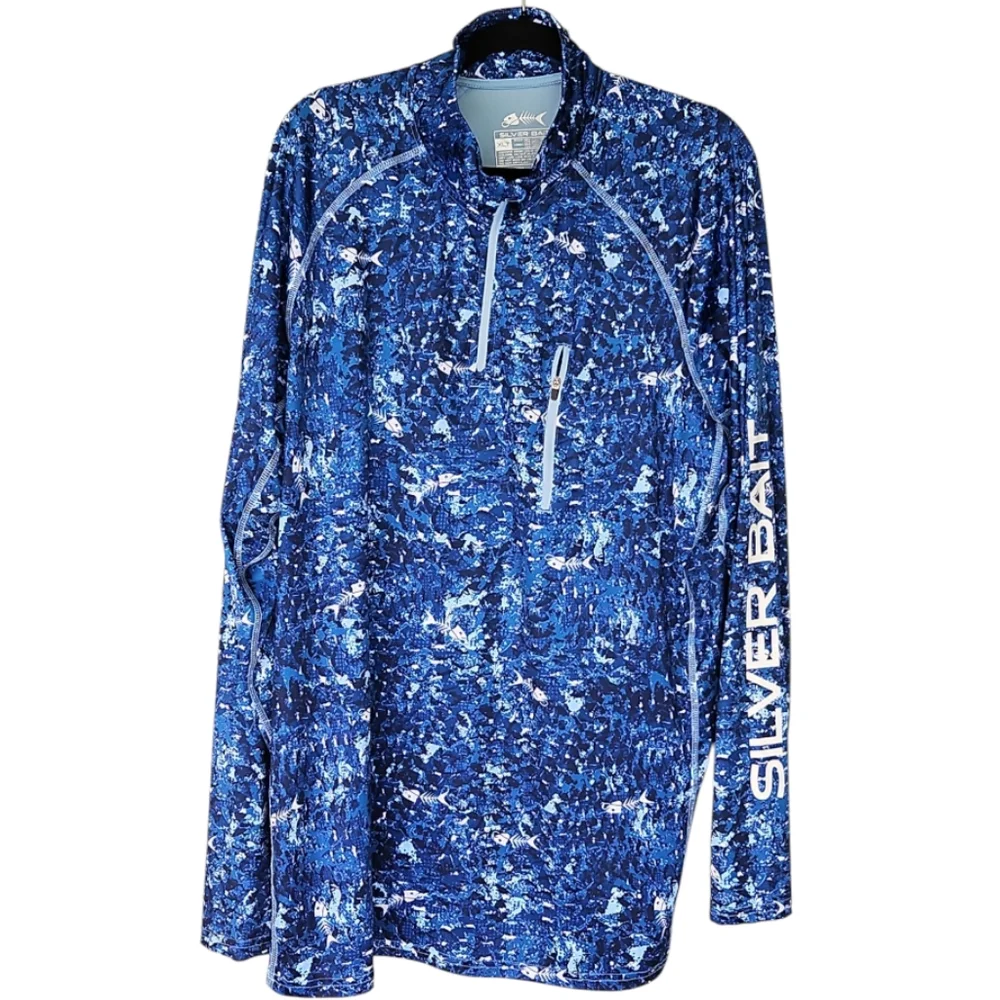 Silver Bait 1/4 Zip Performance Fishing Shirt - Picture 1 of 4